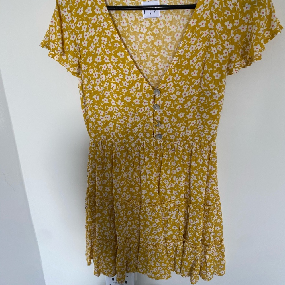PRINCESS POLLY FLORAL MINI DRESS